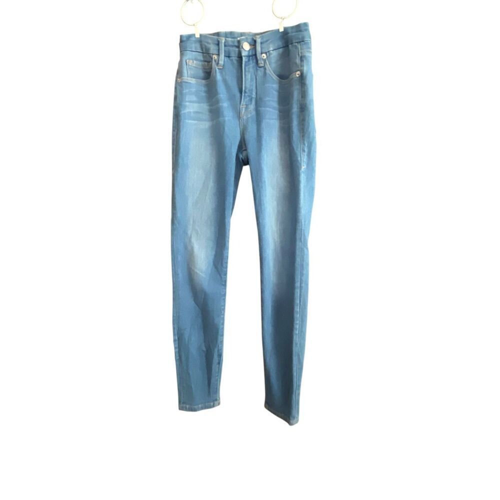 Good American Womens Light Wash Good Legs Crop Jeans Size 0/25